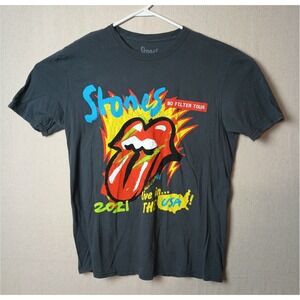 Stones No Filter Tour 2021 Live in USA Graphic T-Shirt Size Medium‎ Black